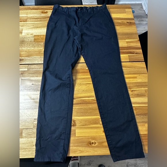 Men’s H&M Chino Style Navy Pants 32R - Picture 3 of 5